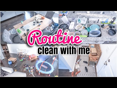 ROUTINE CLEAN WITH ME 2021 | SPEED CLEANING | MESSY HOUSE TRANSFORMATION