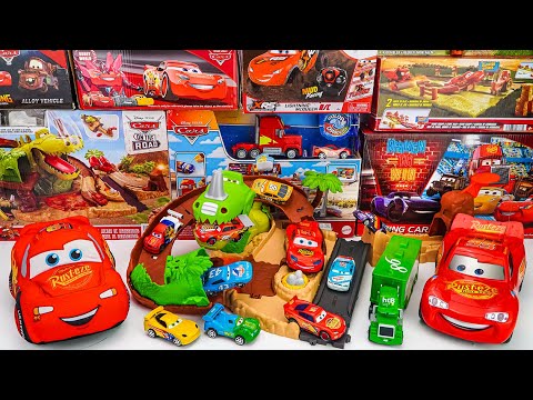 Disney Pixar Cars Unboxing Review l Lightning McQueen Plush, RC Car, Dino Playground Playset | ASMR