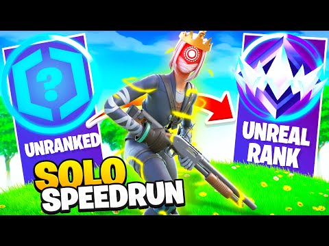 Unranked to UNREAL SOLOS SPEEDRUN in Chapter 5 Fortnite Ranked!