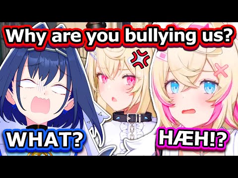 Kronii keeps bullying Fuwawa & Mococo and They Are Losing It 【Hololive】