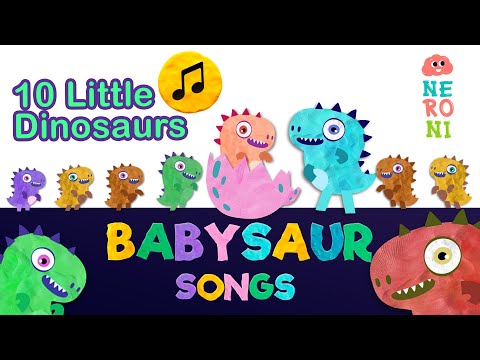 10 Little Dinosaurs | Learn to Count 1 to 10 for kids | BABYSAUR SONGS