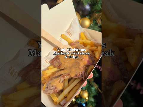 York Christmas Market’s viral steak & chips #shorts #food #york