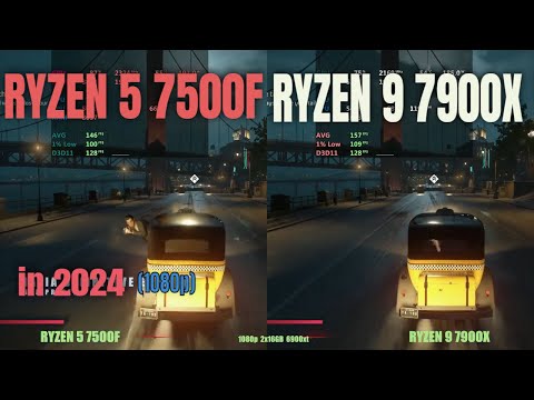 Ryzen 7900x vs 7500f in 2024