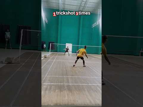 try thisTrick shot if you can🔥🏸#badminton #viral #ytshorts