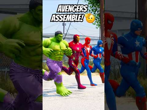 GTA V: AVENGERS SAVING SUPERMAN FROM DOOMSDAY 😱 | #shorts #gta5