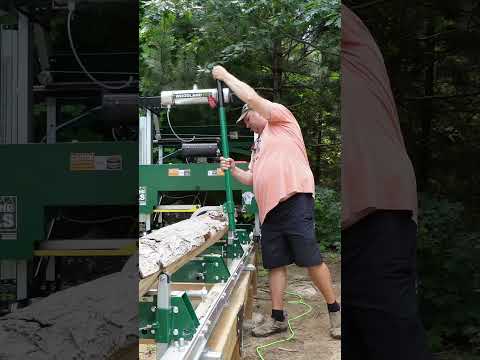 Old Log Milled Into a 6x6 #shorts