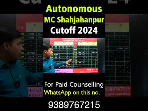 Autonomous Medical College Shahjahanpur Cutoff #neet2024 #shorts #chandrahassir