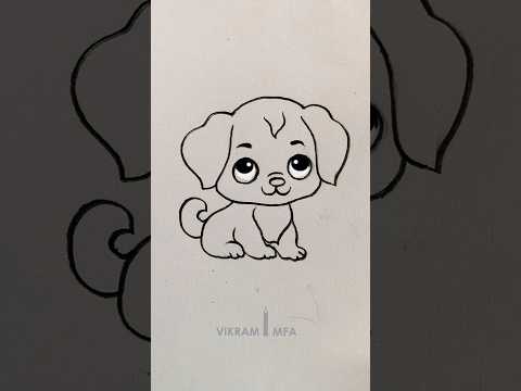 How to draw a dog step by step dog drawing easy