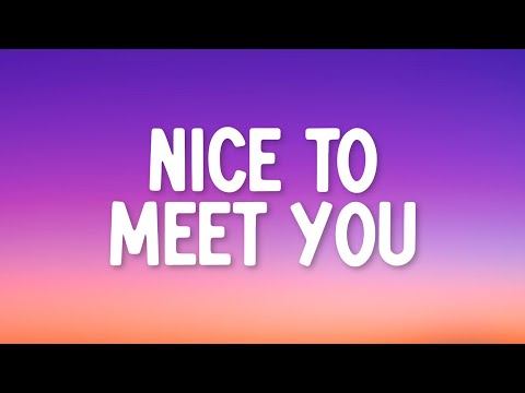 Myles Smith - Nice To Meet You (Lyrics)