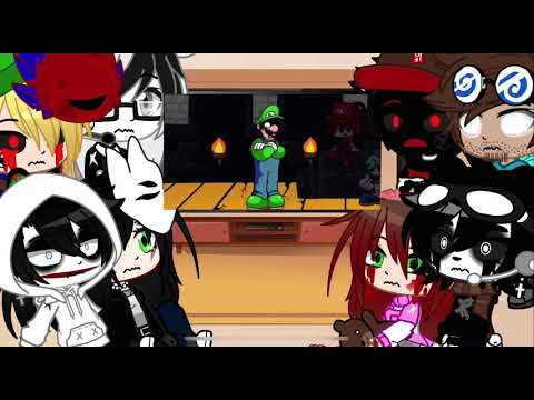 Creepypasta reacts to MMNM Burning Hatred Ft. IHY Luigi || GC || Creepypasta X Gacha Club X My AU ||