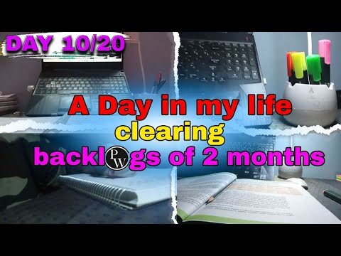 A Day In the life of NEEt Aspirant | Day 10 |*covering backlogs*