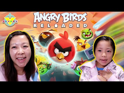 Angry Birds RELOADED with Kate and Mommy!!