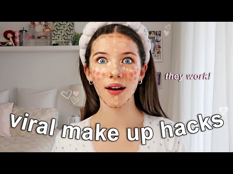 Trying 7 VIRAL Make Up Hacks