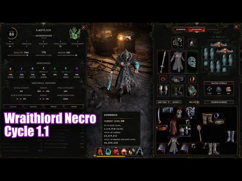 Wraithlord Necromancer CoF - Last Epoch 1.1 Harbingers of Doom #lastepoch