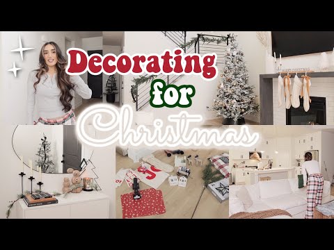 2022 Christmas Decorate with Me 🎄 DECORATING MY NEW HOME FOR CHRISTMAS ✨