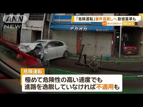 「危険運転」要件見直しへ　数値基準も【知っておきたい！】【グッド！モーニング】(2024年11月14日)