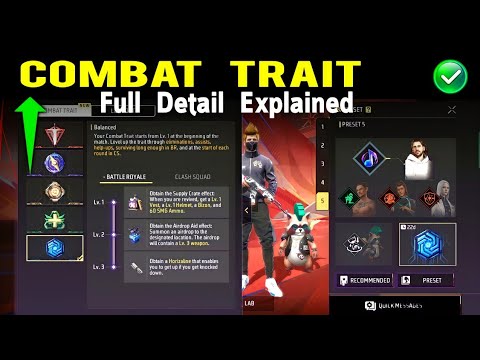 Which Is Best Combat Trait | Combat Trait Free Fire | Free Fire Combat Trait Full Details