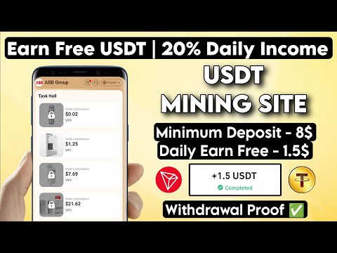 New Usdt Earning Site Usd Mining Site 2024 Best Investment Usdt Earning Website