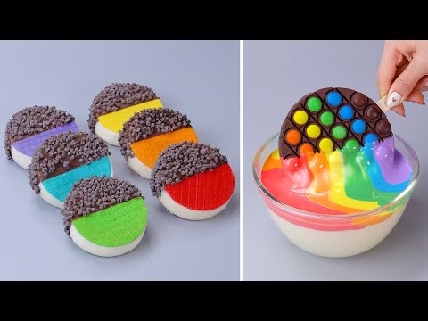 🌈 Fancy Rainbow Cake Decorating Tutorials | Easy Dessert Recipes | Amazing Cake Decorating Tutorials