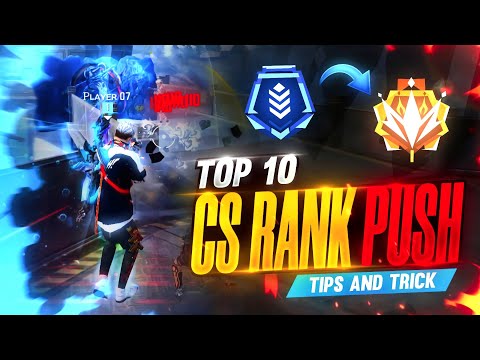 TOP 10 CS RANK PUSH TIPS AND TRICKS | CLASH SQUAD RANK TIPS AND TRICKS | WIN EVERY CS RANK