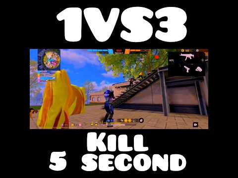 1VS3⚡WITH BEST SQUAD 🤯 | FREE FIRE 1VS4 SHORT VIDEO🍷 | #shorts #freefire #1vs3 #viral #trending