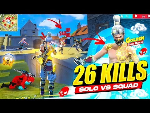 27 💪 KILLS AK47 + MP40 99% Headshot Rate ⚡ Solo Vs Squad Full Gameplay intel i5 🖥 Freefire