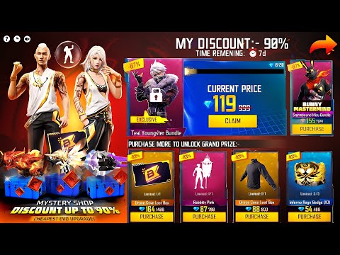 MYSTERY SHOP EVENT FF, 7TH ANNIVERSARY EVENT FREE FIRE 2024 🥳 | FREE FIRE NEW EVENT | FF NEW EVENT