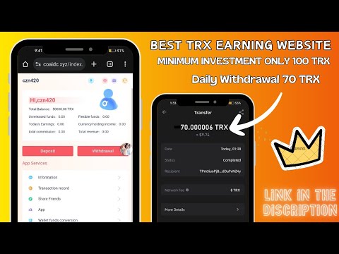 NEW TRX MINING PLATFORM || FREE TRX MINING SITE