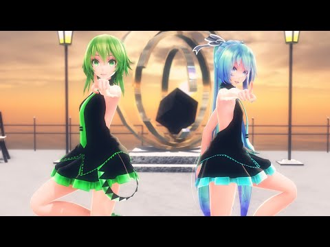 【MMD】Tda式改変GUMI、ミクで『MUTE』