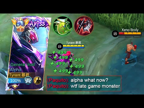 ALPHA SOLO HIGH TRUE DAMAGE NEW BROKEN LIFESTEAL BUILD! ( my last match before season ends! )