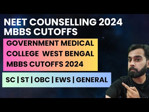 NEET 2024 MBBS CUTOFFS FOR GOVERNMENT MEDICAL COLLEGE WEST BENGAL | NEET COUNSELLING 2024 | #neet