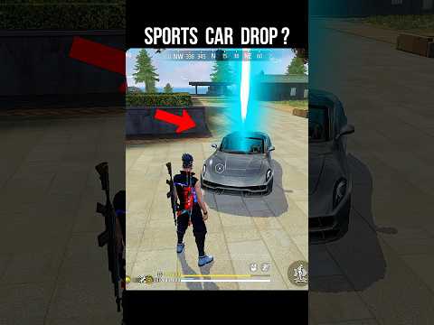 New Sports Car Drop? 🔥 Free Fire Vehicle Airdrop in BR Rank #srikantaff