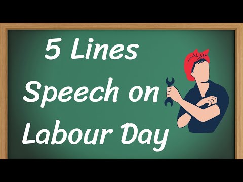 Labour Day Short 5 Lines Speech in English || 5 Lines Speech on Labour Day