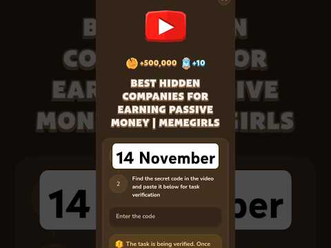 BEST HIDDEN COMPANIES FOR EARNING PASSIVE MONEY | MEMEFI VIDEO CODE