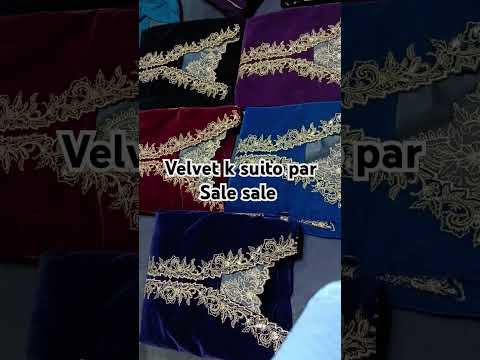 Velvet k suit par Sale sale Laga di #subscribe #onlineshopping #decorativeitem #imported 9000 micro