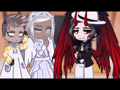 Hazbin Hotel Heaven React To Muzan As Lucifer's Brother || Gacha React