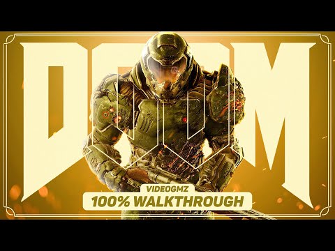 Doom 2016 100% Walkthrough 👹💯 (Ultra Nightmare Difficulty & All Collectibles)