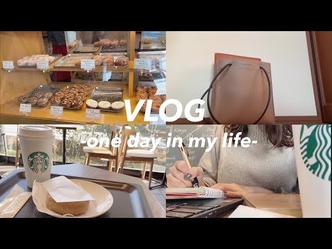 【VLOG】大学生の日常/ゼミの準備/理系大学生/カフェで勉強/ドーナツ屋さん