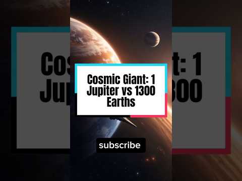 1300 earth vs 1 Jupiter #solarsystem #space #earth #solarpanels #solarpower #nasa #spacel #jupiter