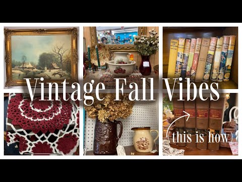 Use This To Achieve a VINTAGE Fall Design Style! | FALL DECOR | Antique Shop With Me