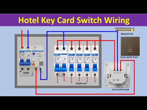 Hotel Key Card Switch Wiring Diagram | Hotel wiring diagram | @Electricalgenius