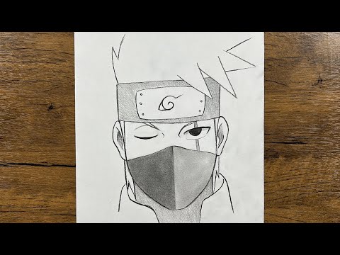 Easy kakashi drawing for beginners | How to draw Kakashi hatake 🔥 step-by-step