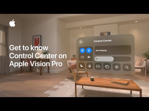 Get to know Control Center on Apple Vision Pro | Apple Support