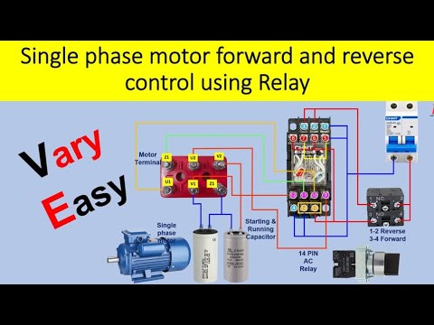 Single Phase Forward and Reverse Motor Control forward reverse motor control wiring |