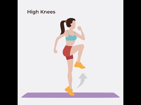 How to perform HIGH Knees #Beginnersworkout #bebettereveryday