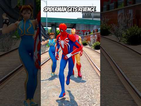 SPIDERMAN TAKE REVENGE FROM SUPERMAN 😱| #shorts #gta5