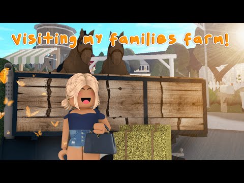 VISITING MY FAMILIES FARM! *TORNADO IS COMING??* | Roblox Bloxburg Roleplay | *WITH VOICE*