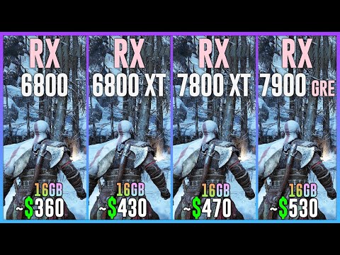 RX 6800 vs RX 6800 XT vs RX 7800 XT vs RX 7900 GRE - Tested in 25 Games