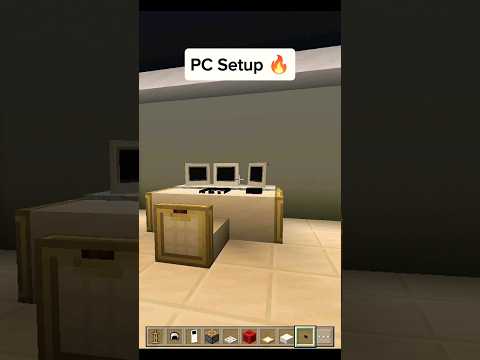 PC Setup in Minecraft | #shorts #minecraft