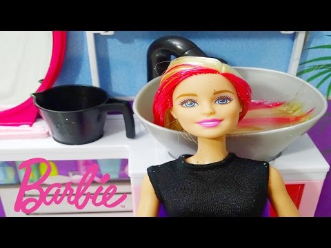 Barbie  Sparkle  Style Salon  Play set -Boneca Barbie - Salão de Beleza